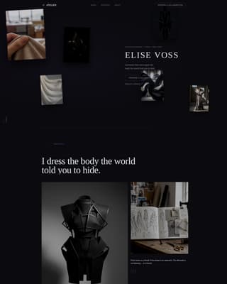 Fashion Designer Portfolio Directory Website Template