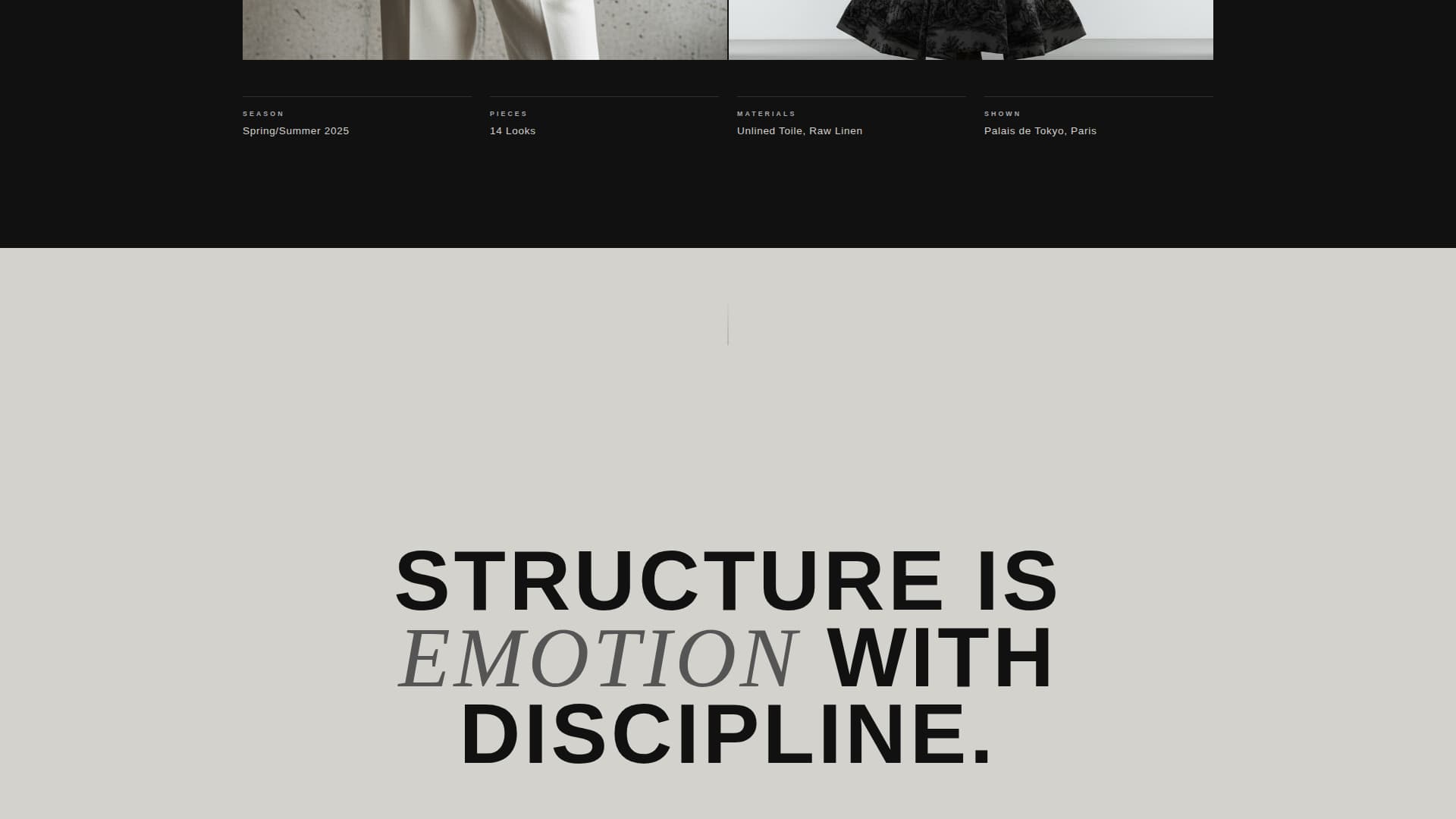 Fashion Designer Portfolio Booking Website Template
