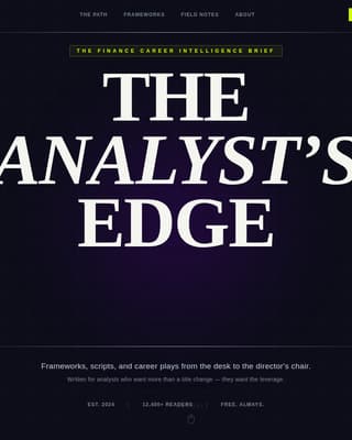 Ledger - Elite Analyst Landing Page Template