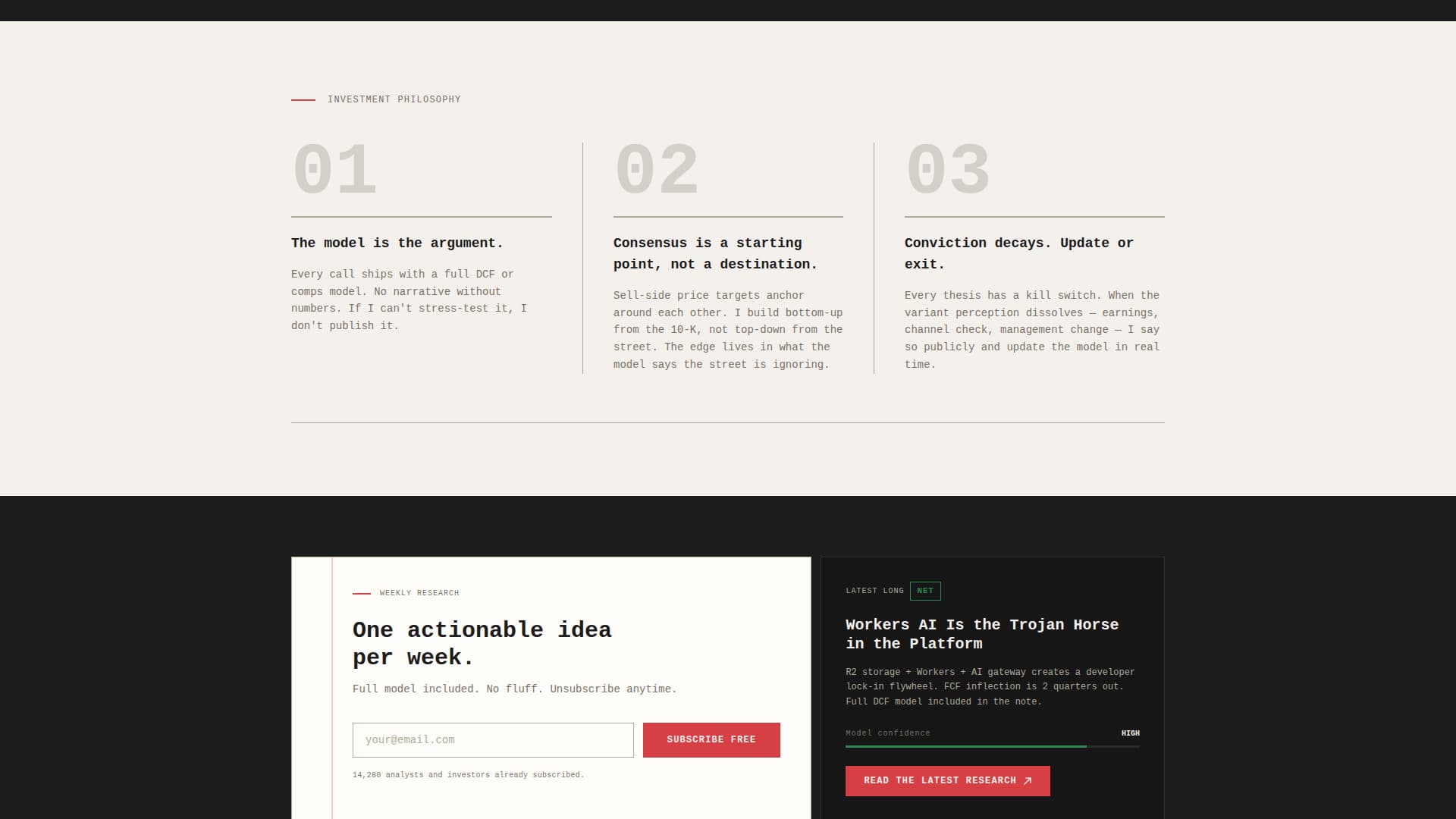 Financial Analyst Profile Professional Website Template