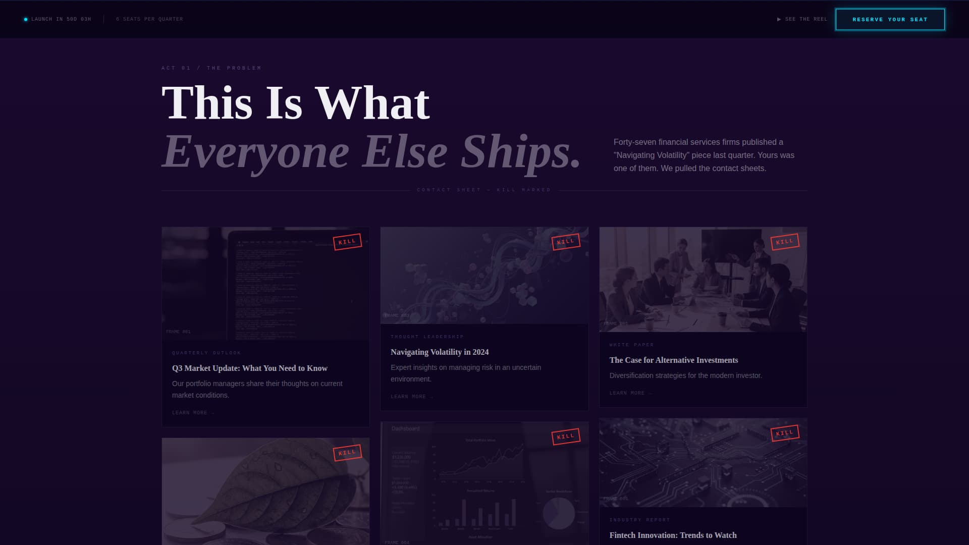 Byline - Cinematic Financial Services Landing Page Template