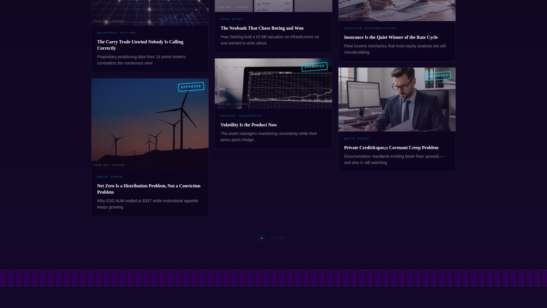 Byline - Cinematic Financial Services Landing Page Template