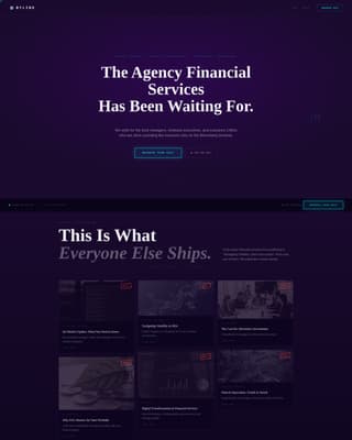 Byline - Cinematic Financial Services Landing Page Template