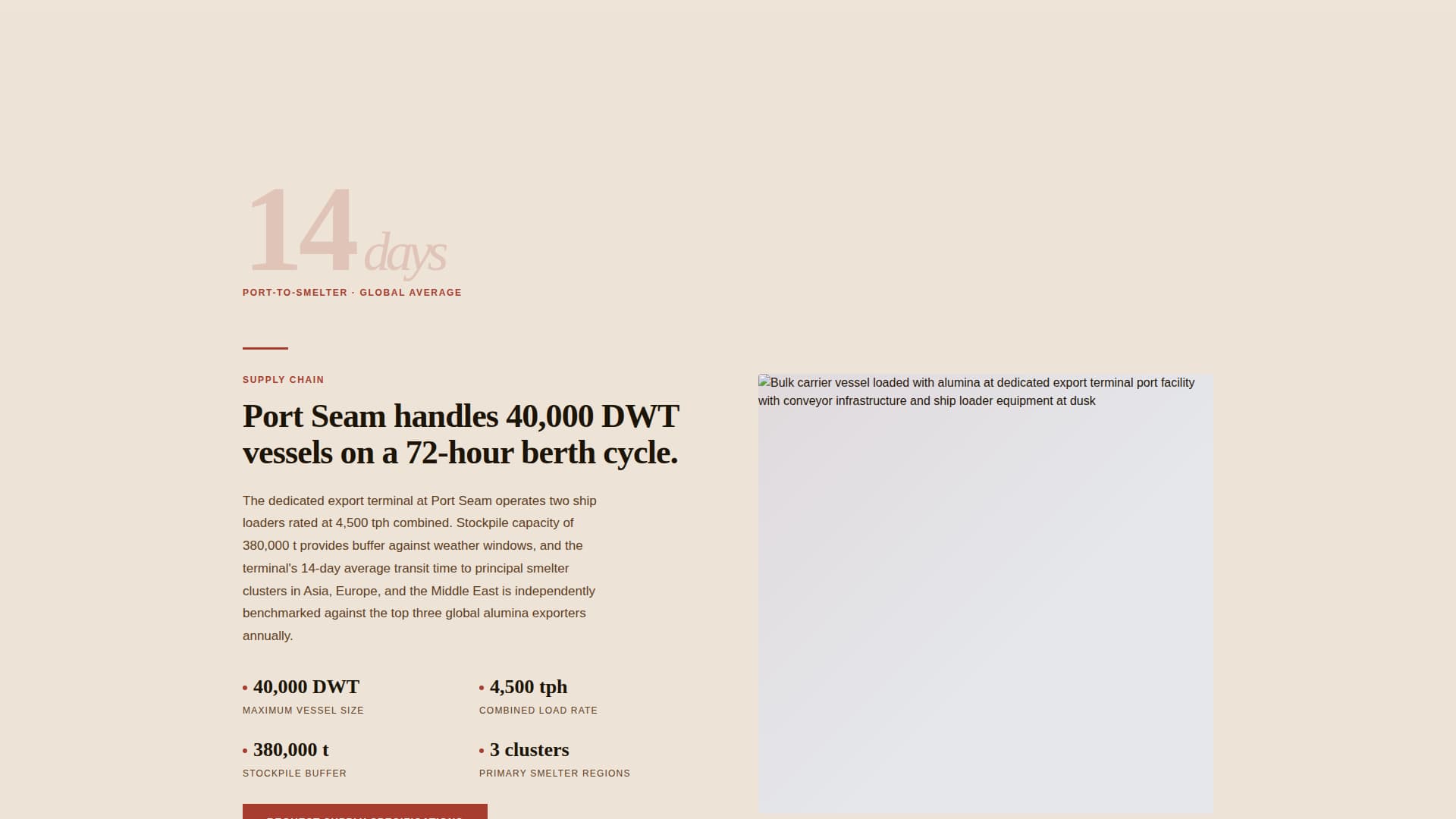 Seam - Powerful Bauxitemining Landing Page Template