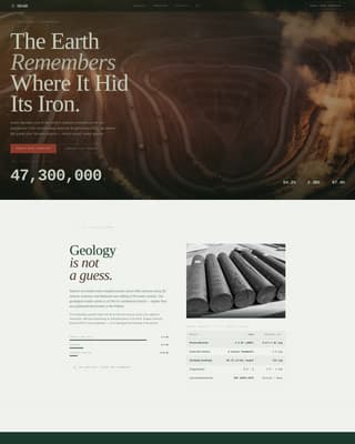 Metal & Mineral Mining Professional Website Template