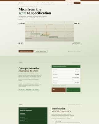 Seam - Data-Driven Mica Landing Page Template