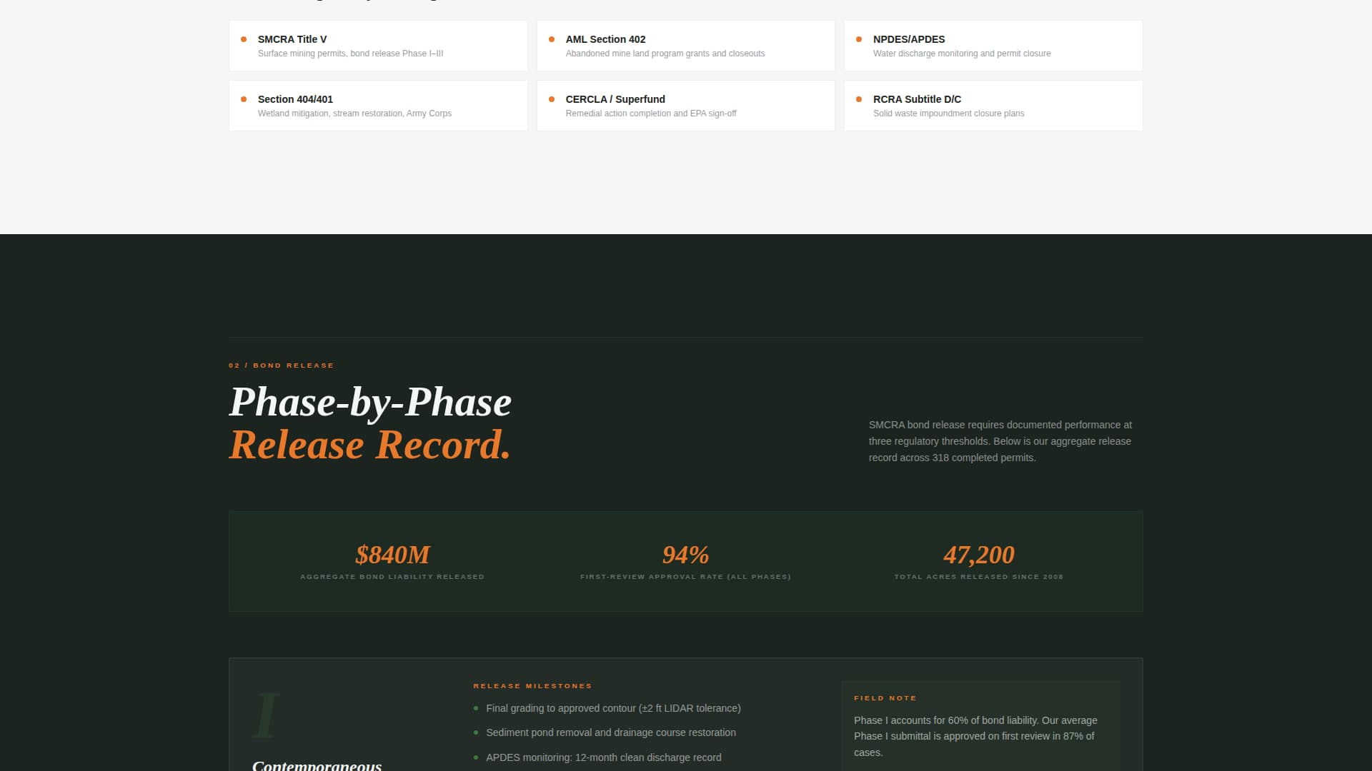 Reclaim - Proven Minerehabilitation Landing Page Template