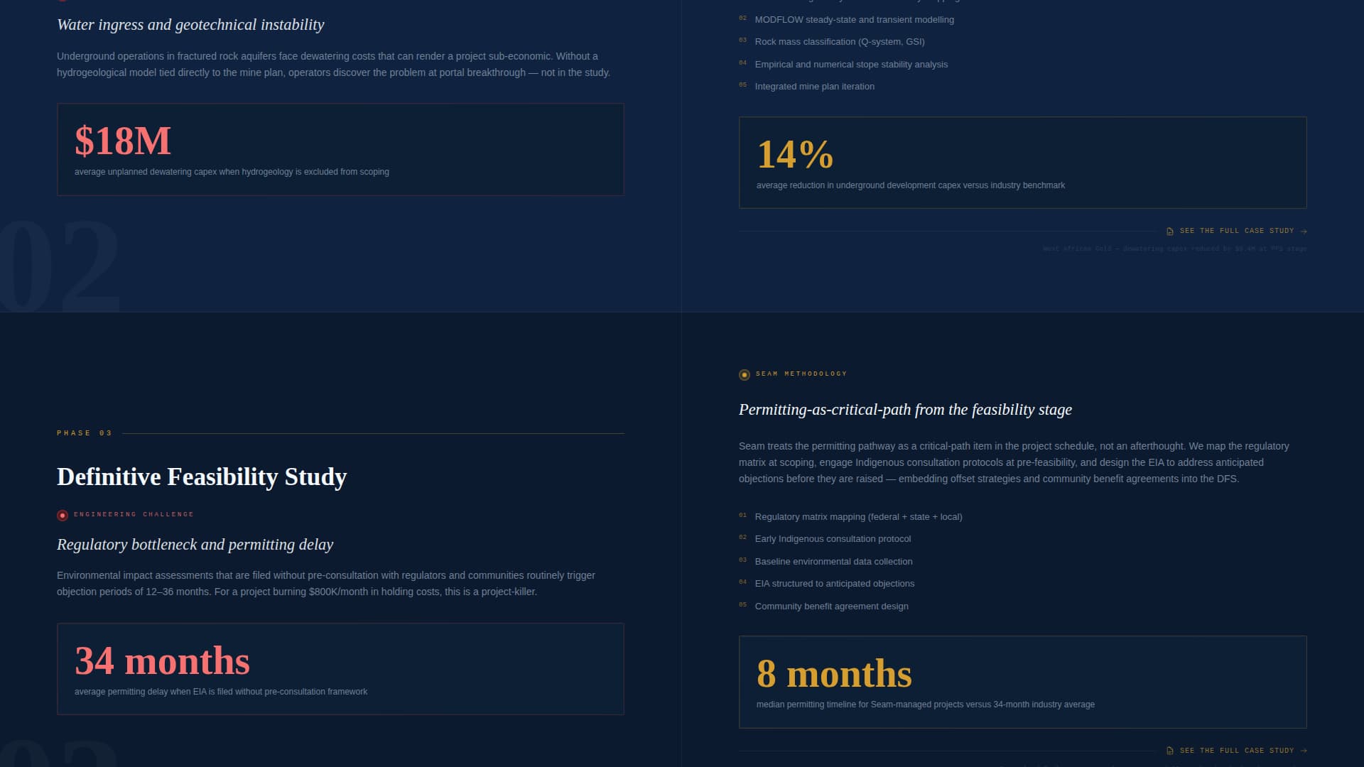 Seam - Authoritative Mining Landing Page Template