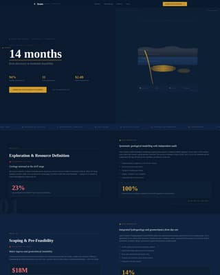 Seam - Authoritative Mining Landing Page Template