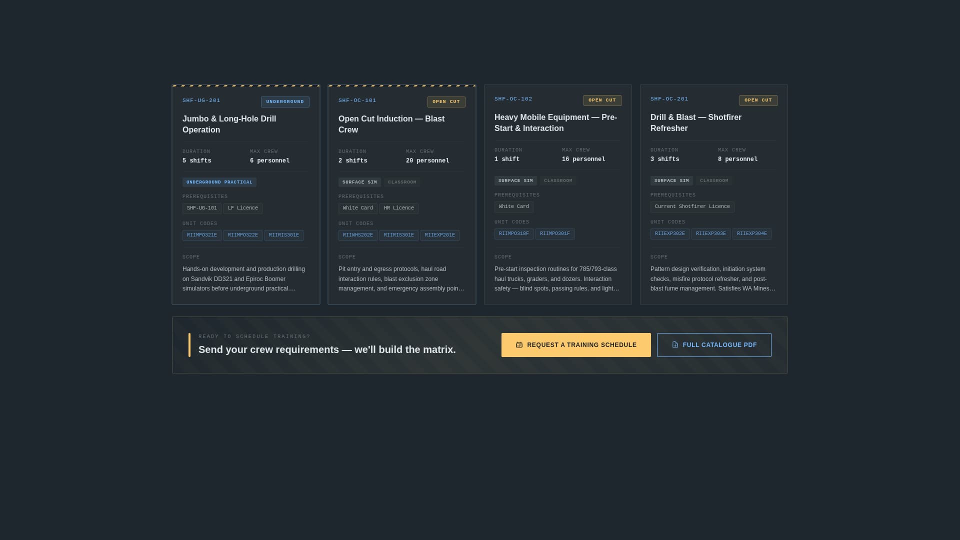 Mining Equipment & Booking Website Template