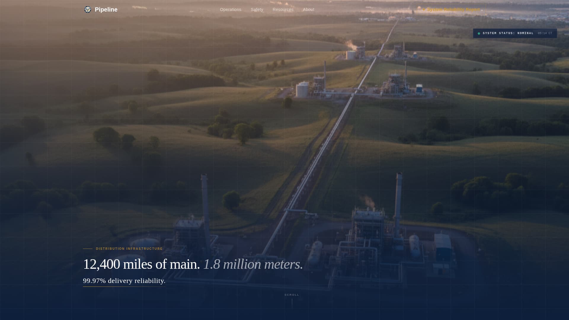 Oil & Gas Professional Website Template