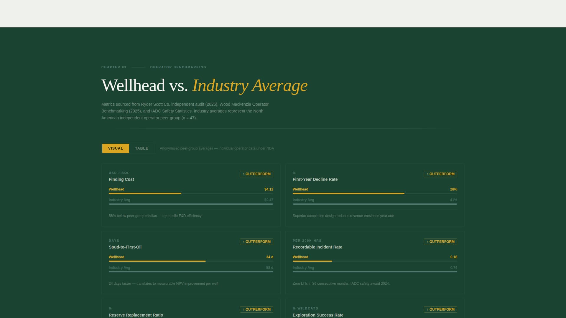 Wellhead - Precision Exploration Landing Page Template