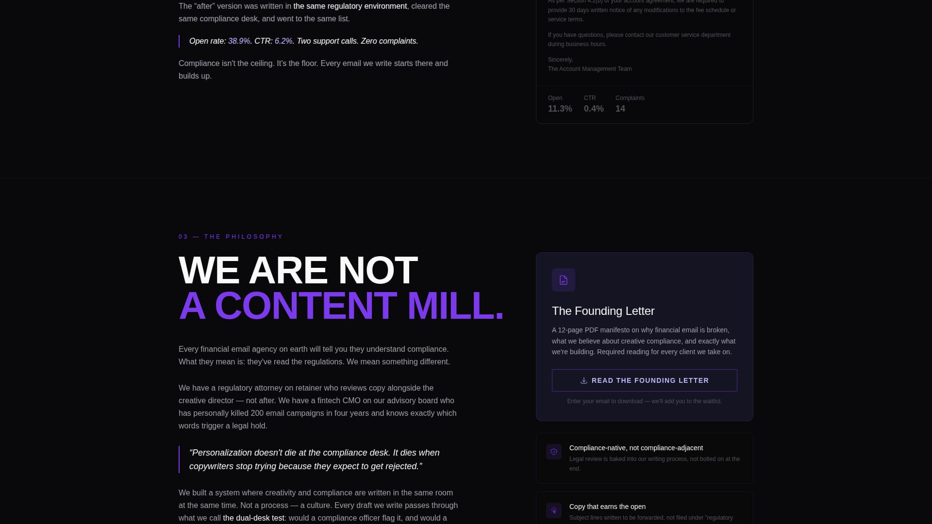 Comply - Fearless Fintech Landing Page Template