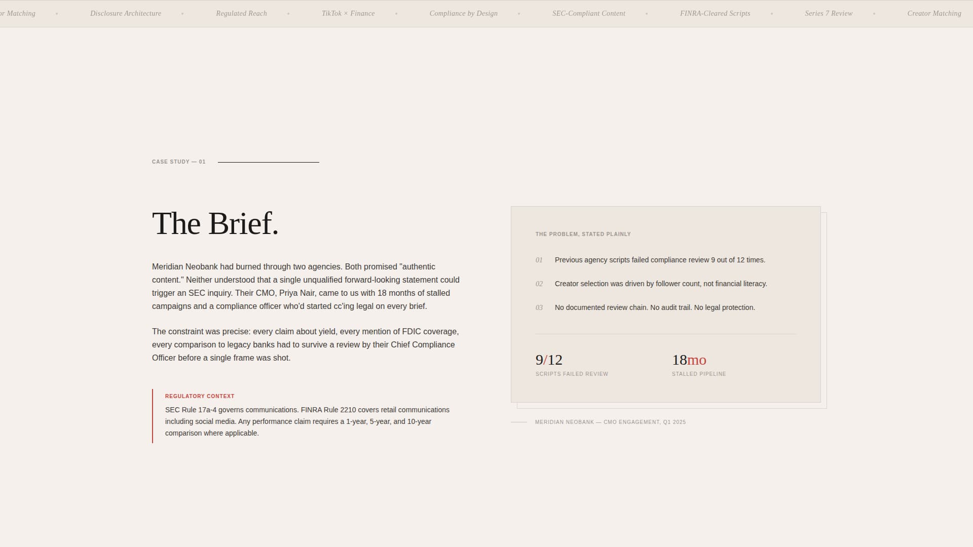 Compliance - Regulated Fintech Landing Page Template