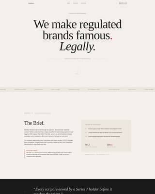 Compliance - Regulated Fintech Landing Page Template