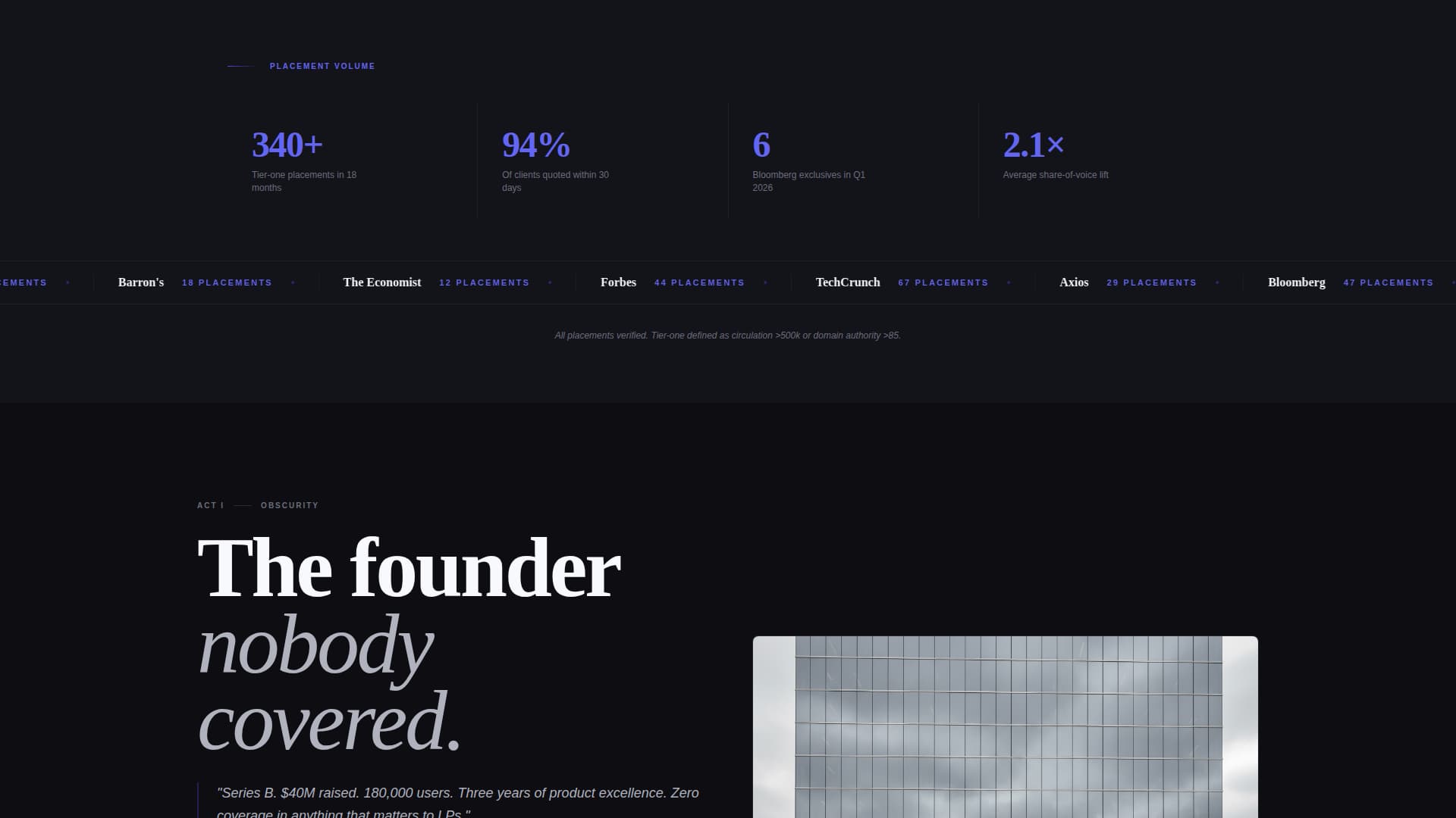 Signal - Elite Fintech PR Landing Page Template