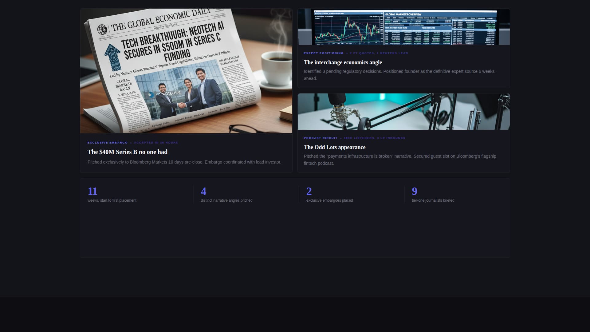 Signal - Elite Fintech PR Landing Page Template