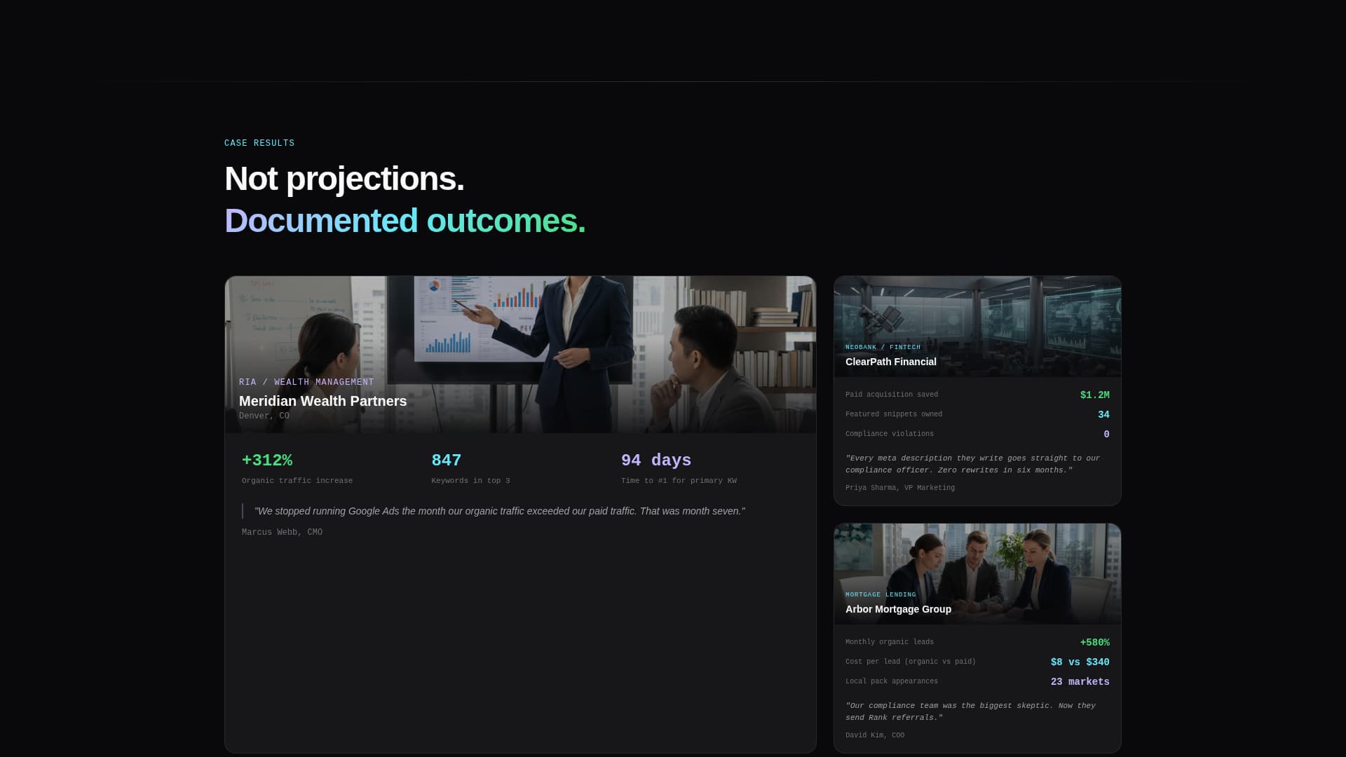 Rank - Precision Fintech Landing Page Template
