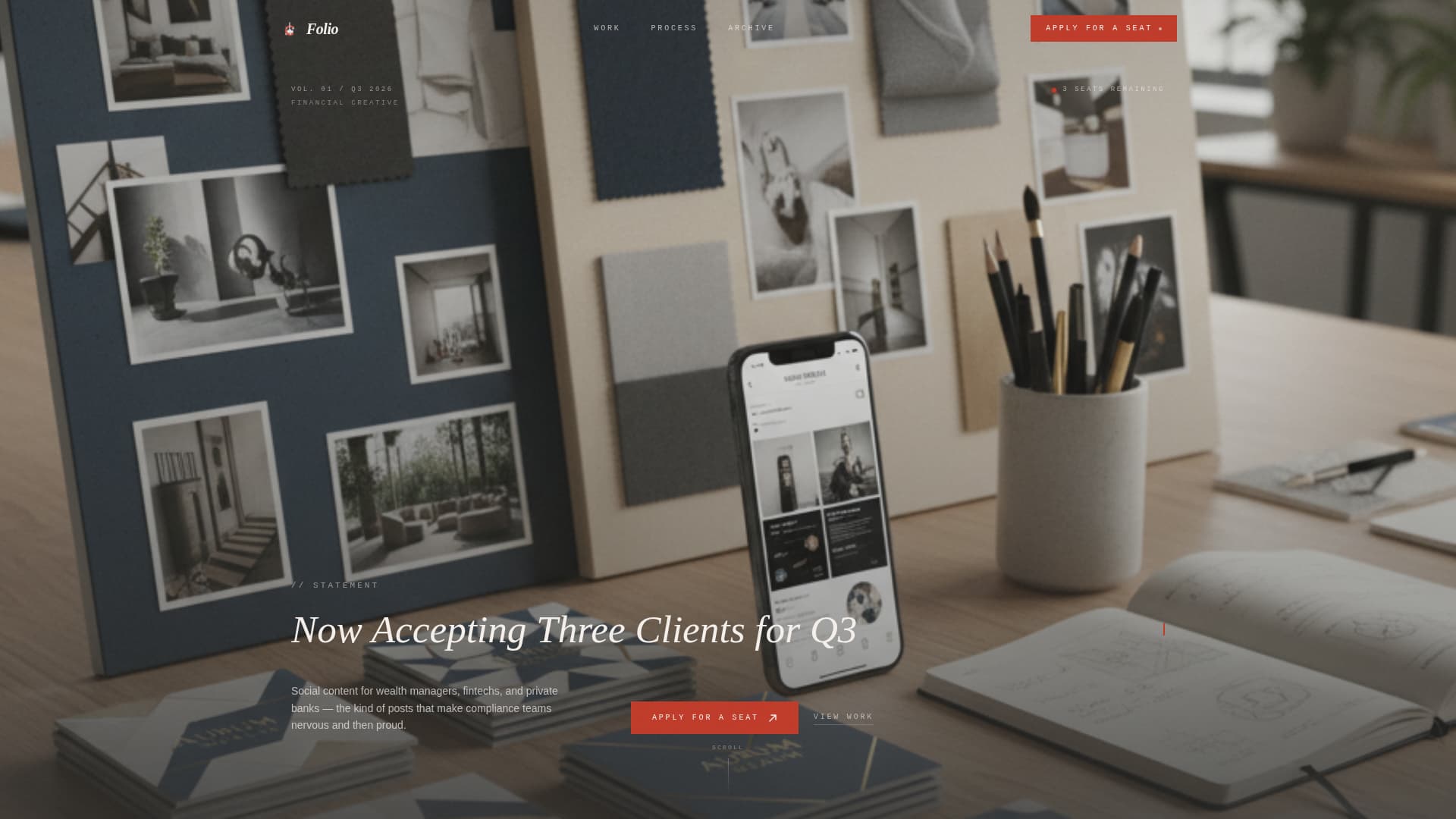 Folio - Award Winning Financial Services Landing Page Template