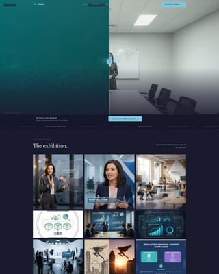 Ticker - Cinematic Finance Landing Page Template