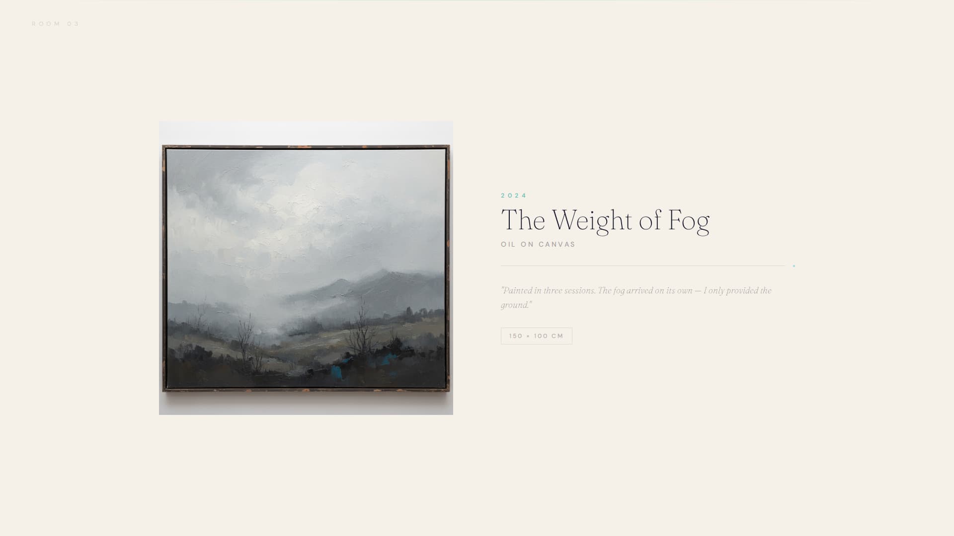 Canvas - Immersive Fine Art Landing Page Template
