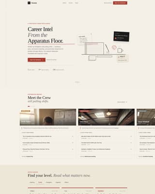 Turnout - Compelling Firefighter Landing Page Template