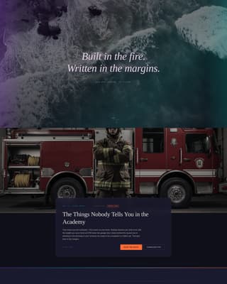Forge - Immersive Firefighter Landing Page Template