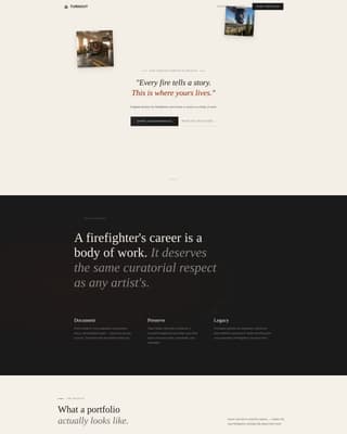 Turnout - Powerful Firefighter Landing Page Template