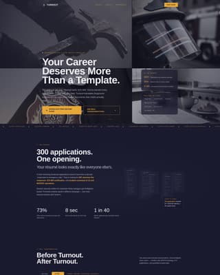 Turnout - Elite Firefighter Landing Page Template