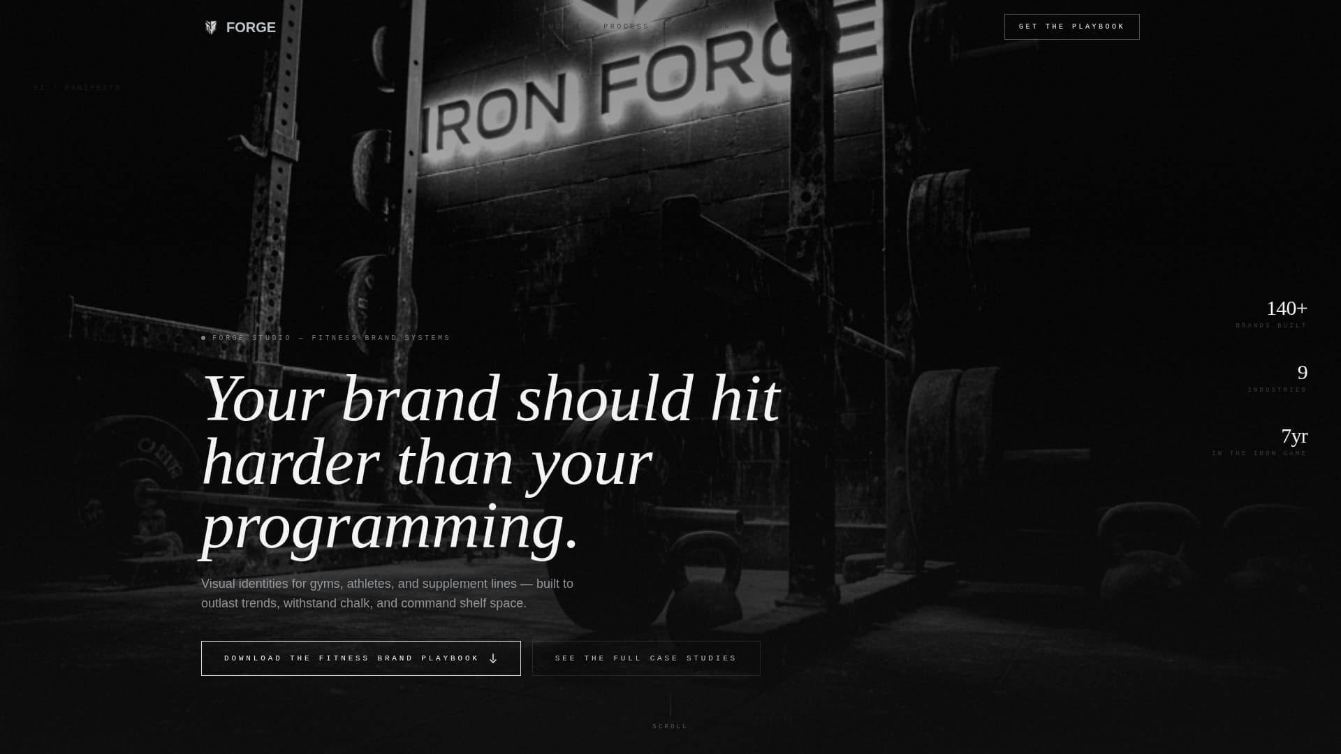 Forge - Powerful Fitnessbranding Landing Page Template