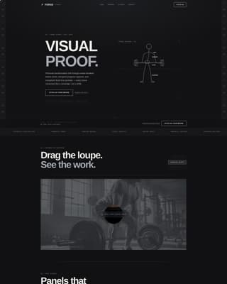 Forge - Cinematic Fitness Landing Page Template