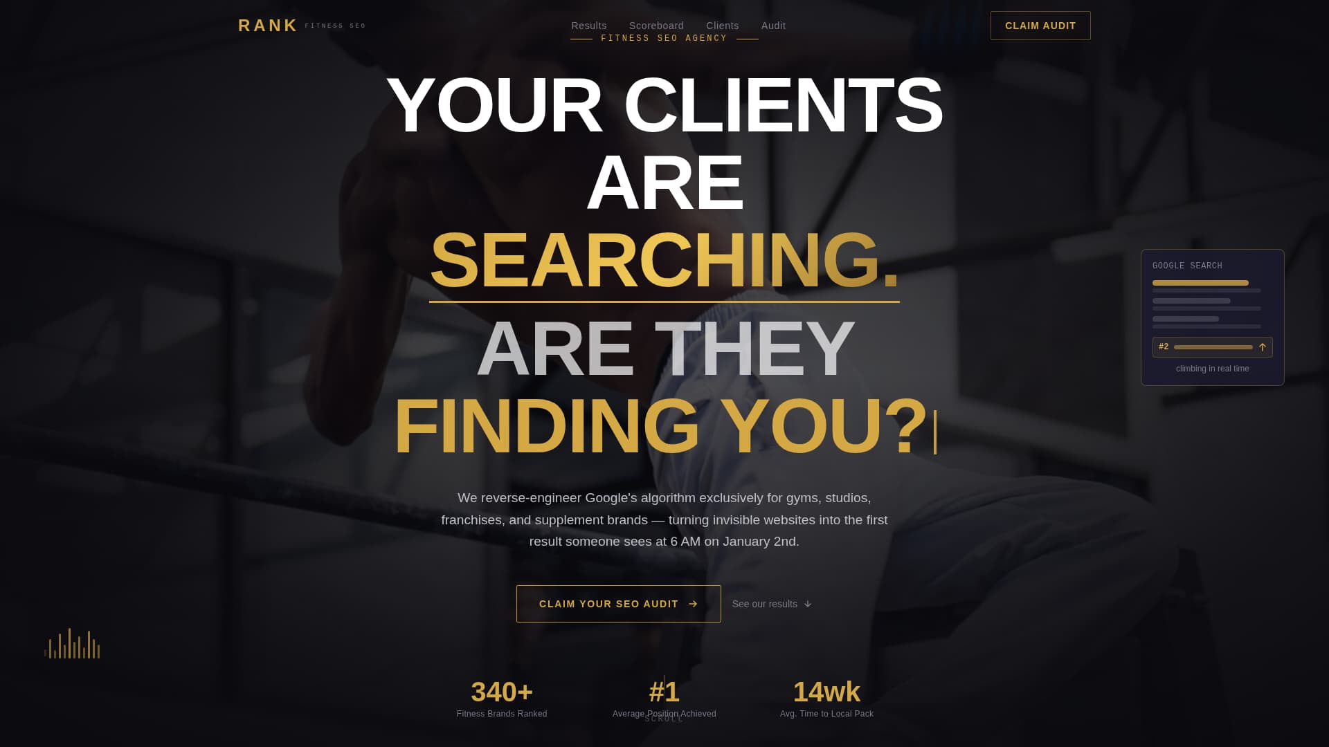 Rank - Dominant Fitness Landing Page Template