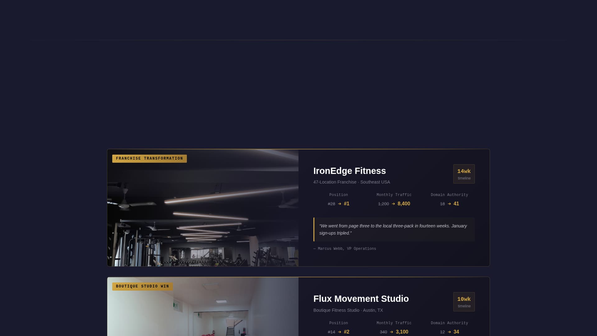 Rank - Dominant Fitness Landing Page Template