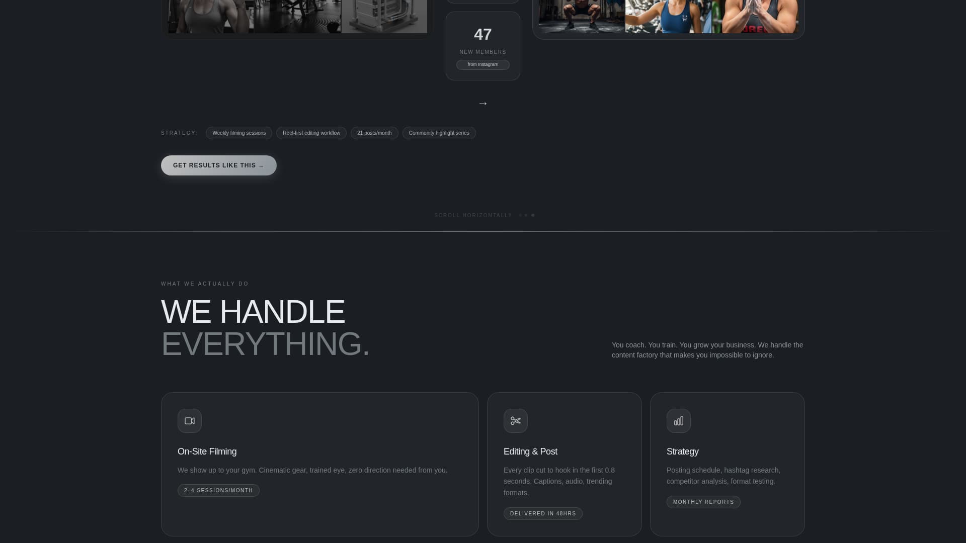 Pump - Scroll Stopping Fitness Agency Landing Page Template