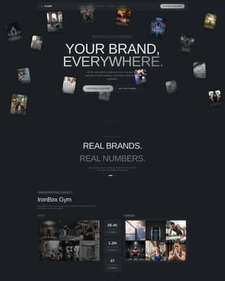 Pump - Scroll Stopping Fitness Agency Landing Page Template