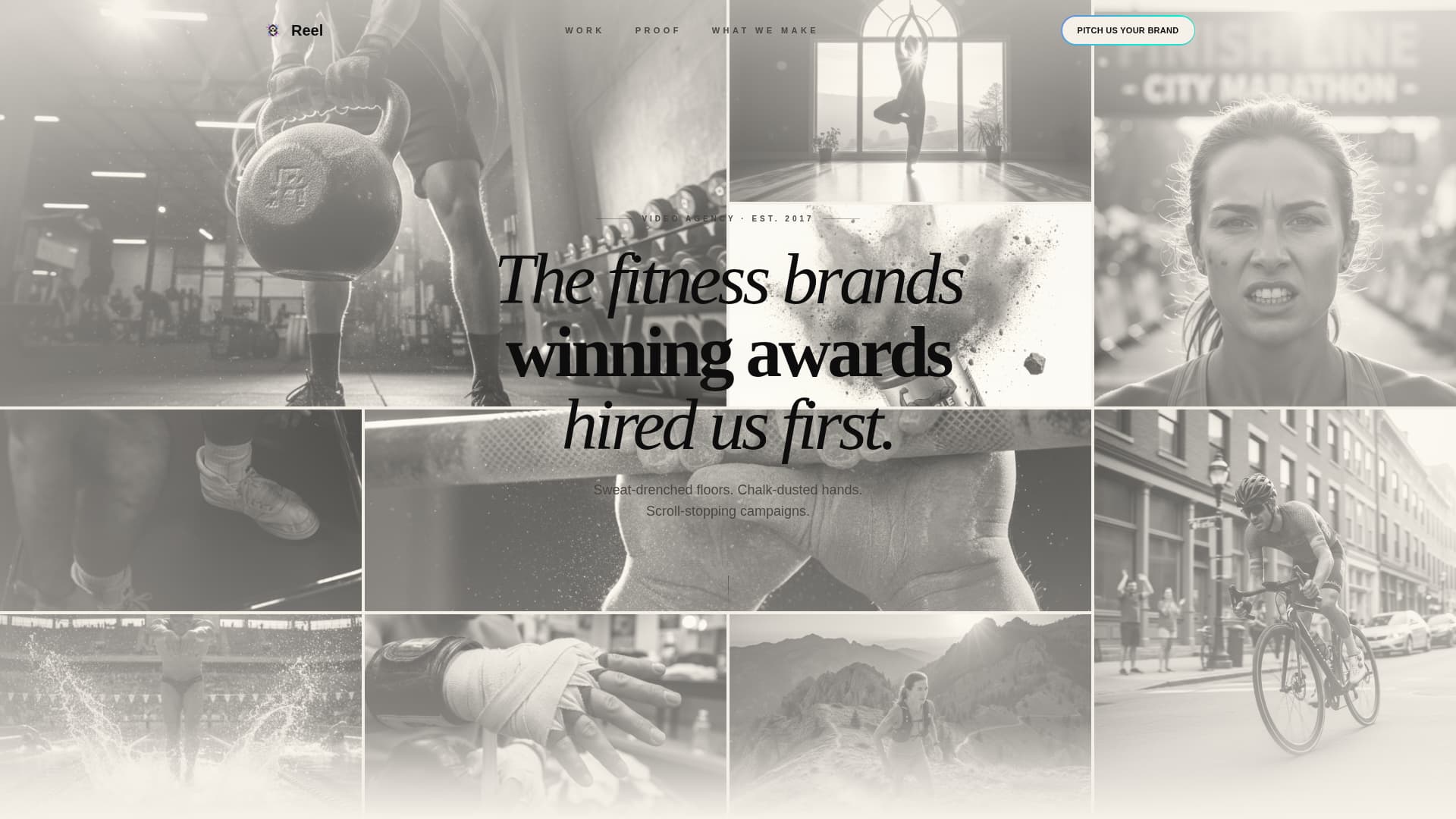 Reel - Award Winning Fitness Agency Landing Page Template