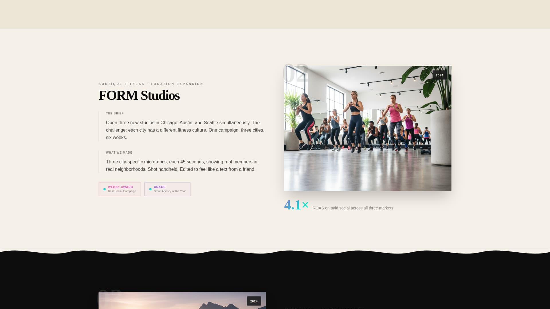 Reel - Award Winning Fitness Agency Landing Page Template