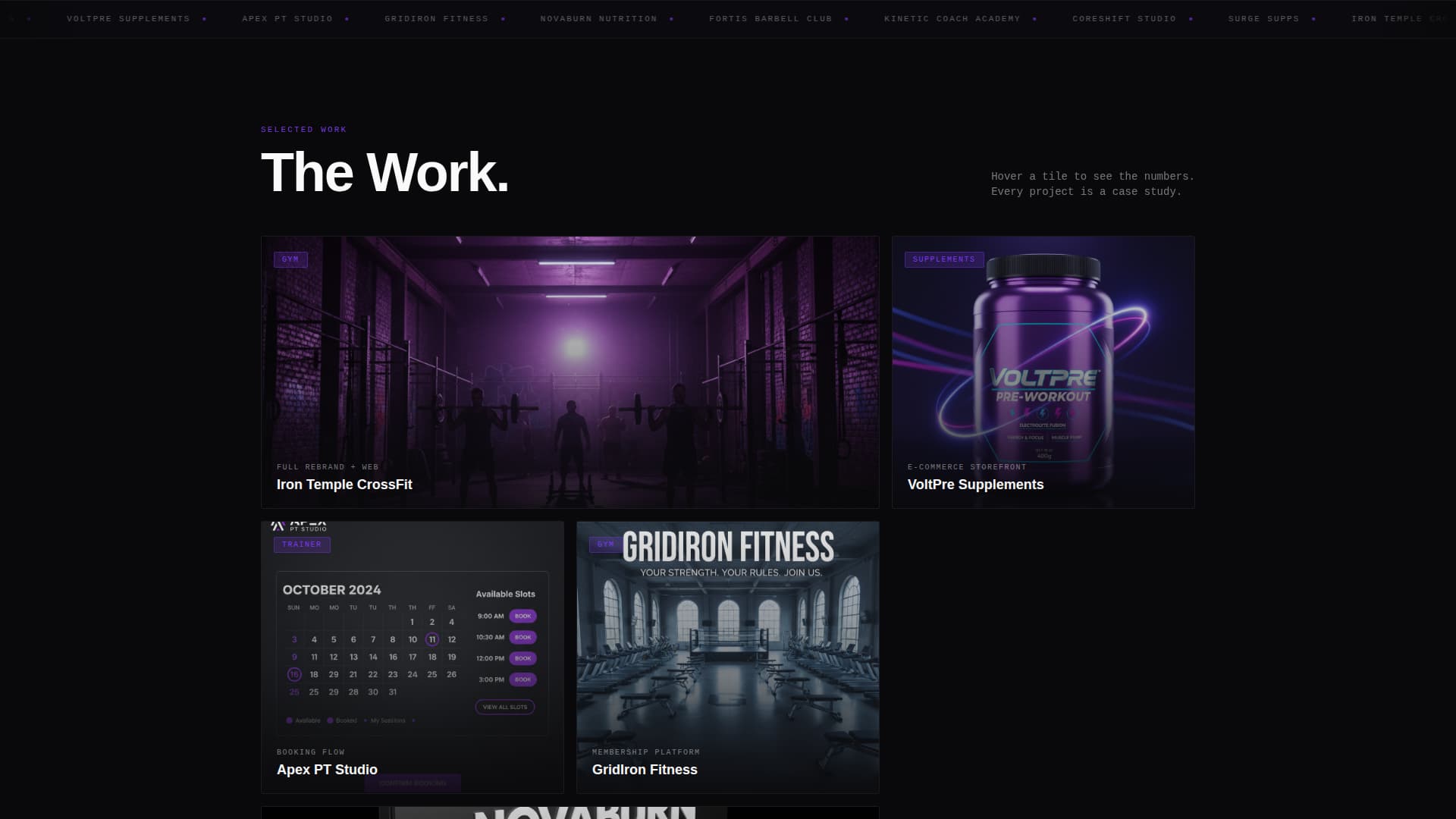 Built - Bold Fitness Agency Landing Page Template