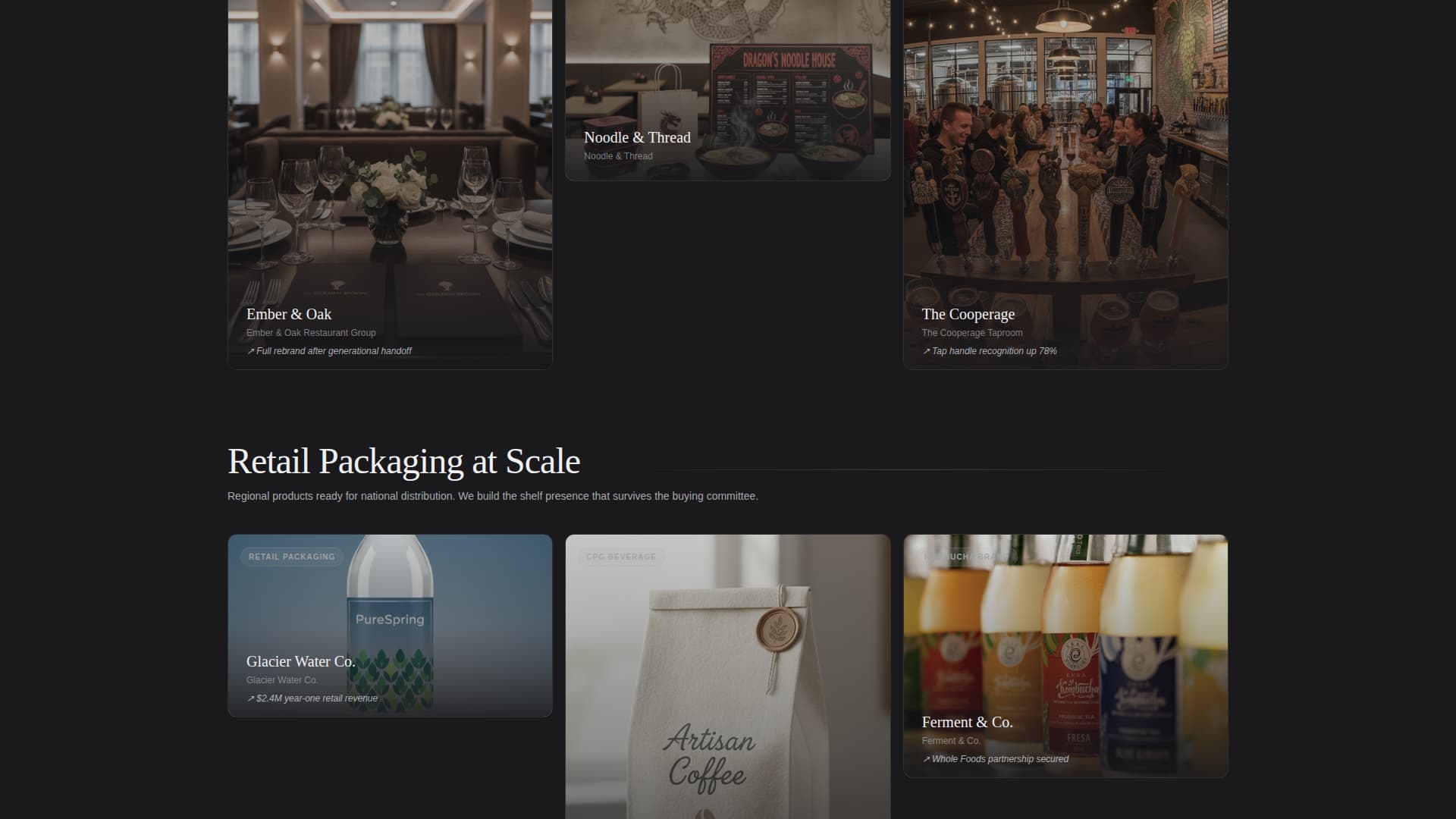 Palette - Immersive Food Beverage Landing Page Template