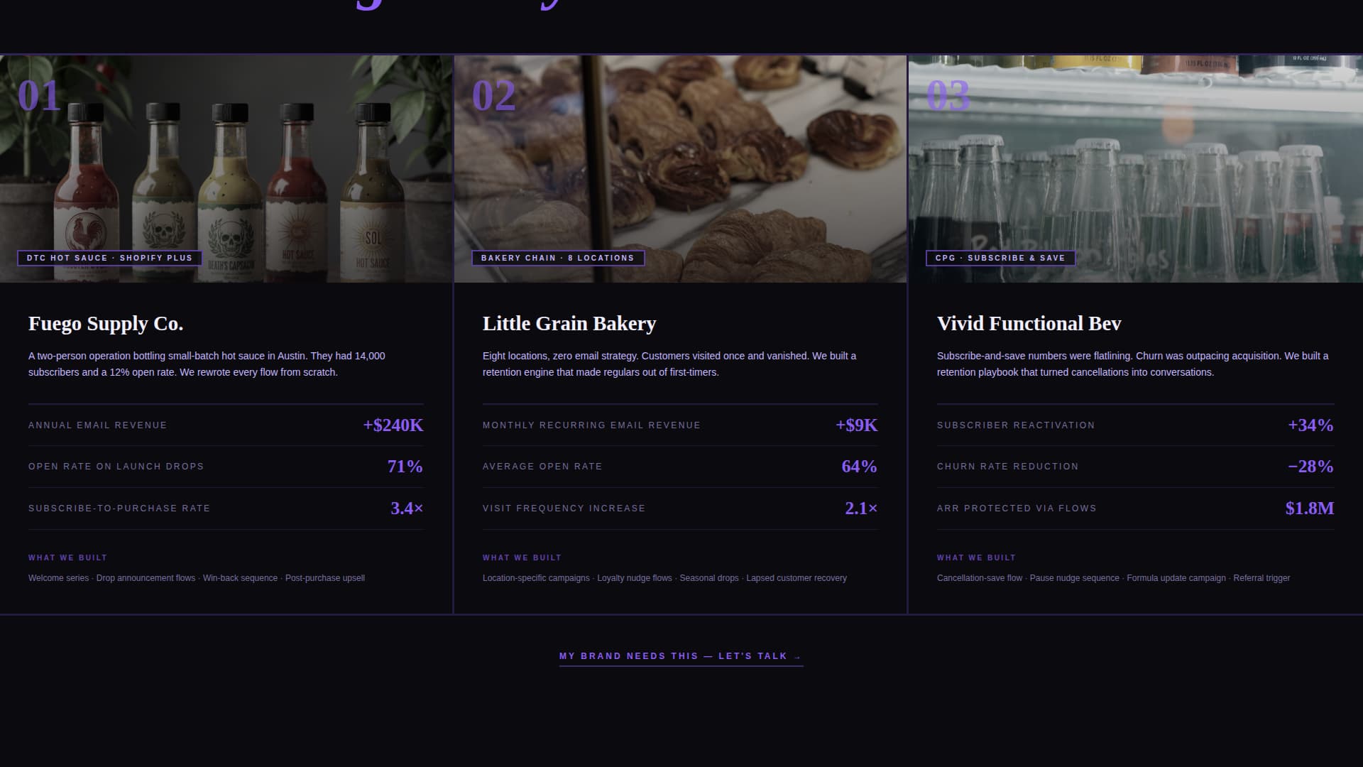 Drip - Electric Food and Beverage Landing Page Template