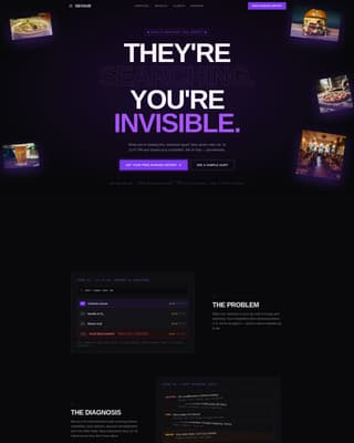 Devour - Bold Food SEO Landing Page Template