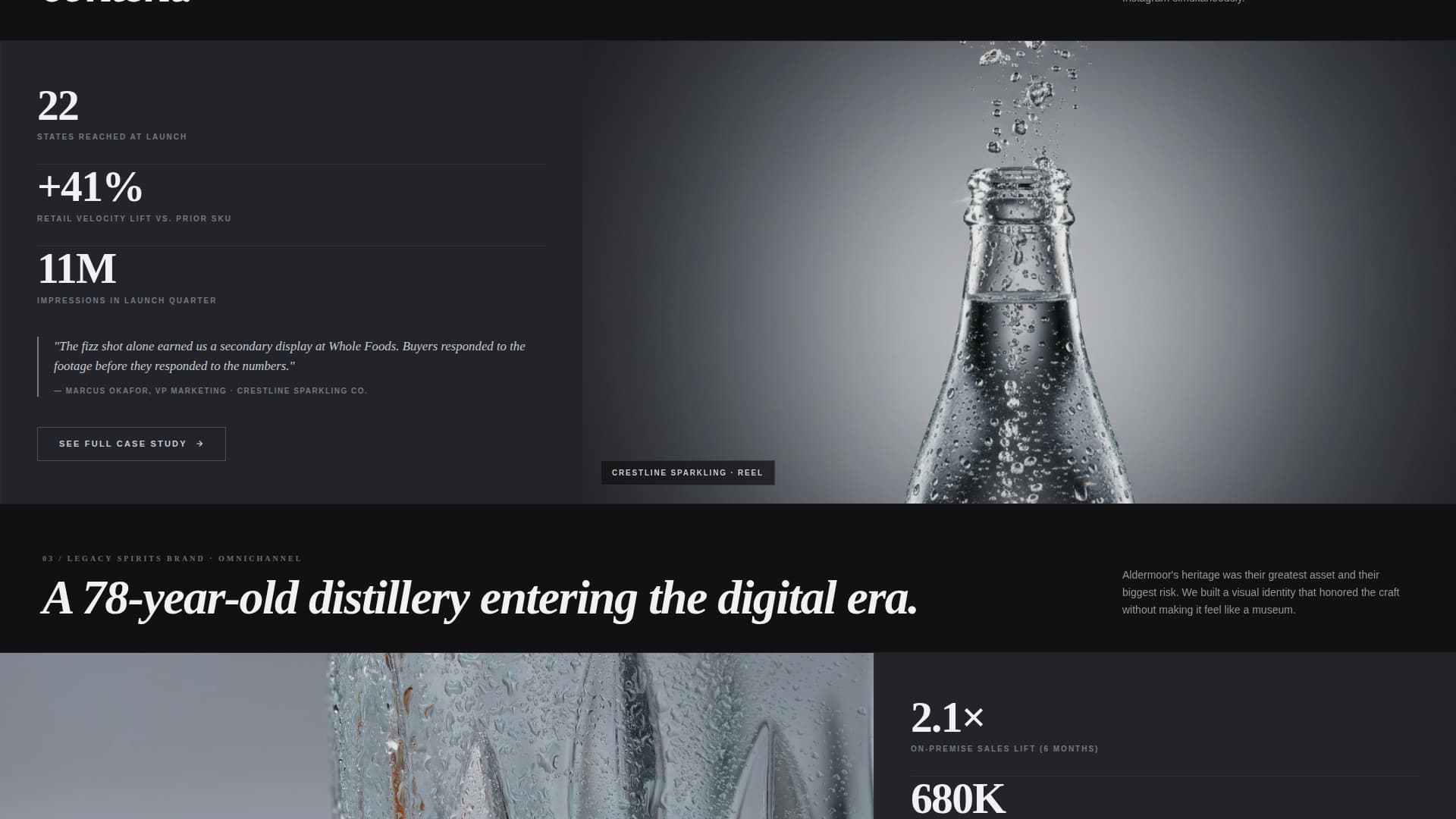 Sizzle - Scrollstopping Beverage Landing Page Template
