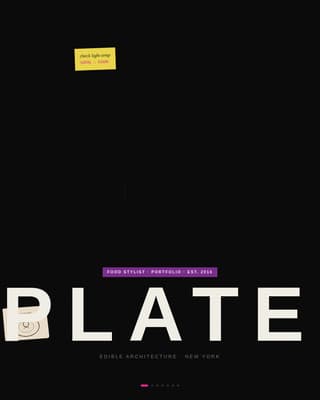 Plate - Striking Food Stylist Landing Page Template