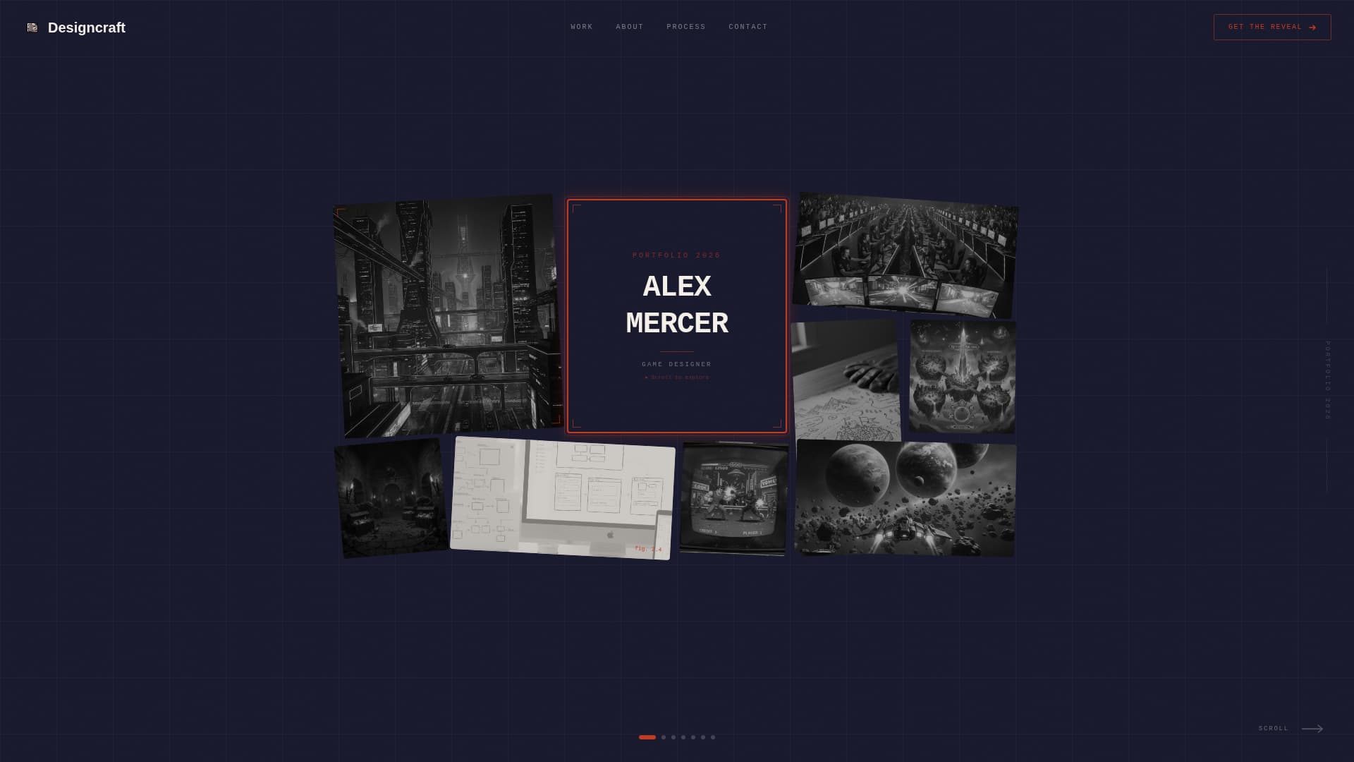 Designcraft - Sketchbook Game Designer Landing Page Template