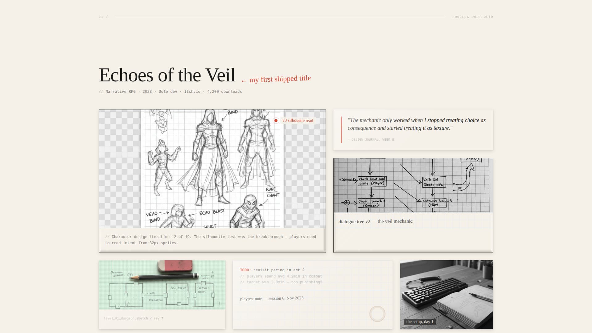 Folio - Immersive Game Designer Landing Page Template