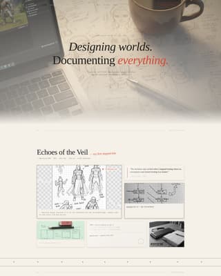 Folio - Immersive Game Designer Landing Page Template