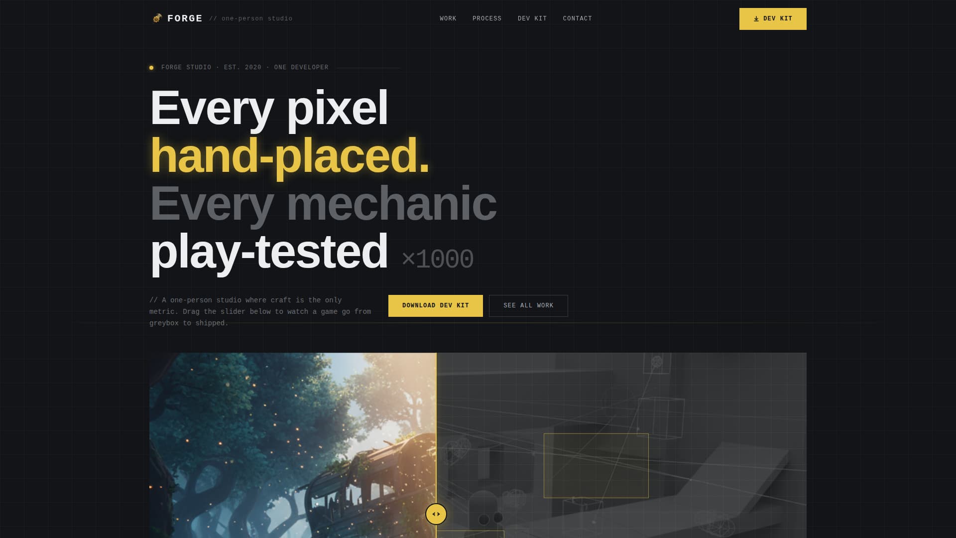 Forge - Award Winning Game Developer Landing Page Template