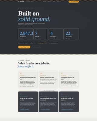 Quarry - Proven Aggregate Landing Page Template
