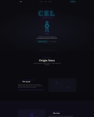 Cel - Cinematic Animation Landing Page Template
