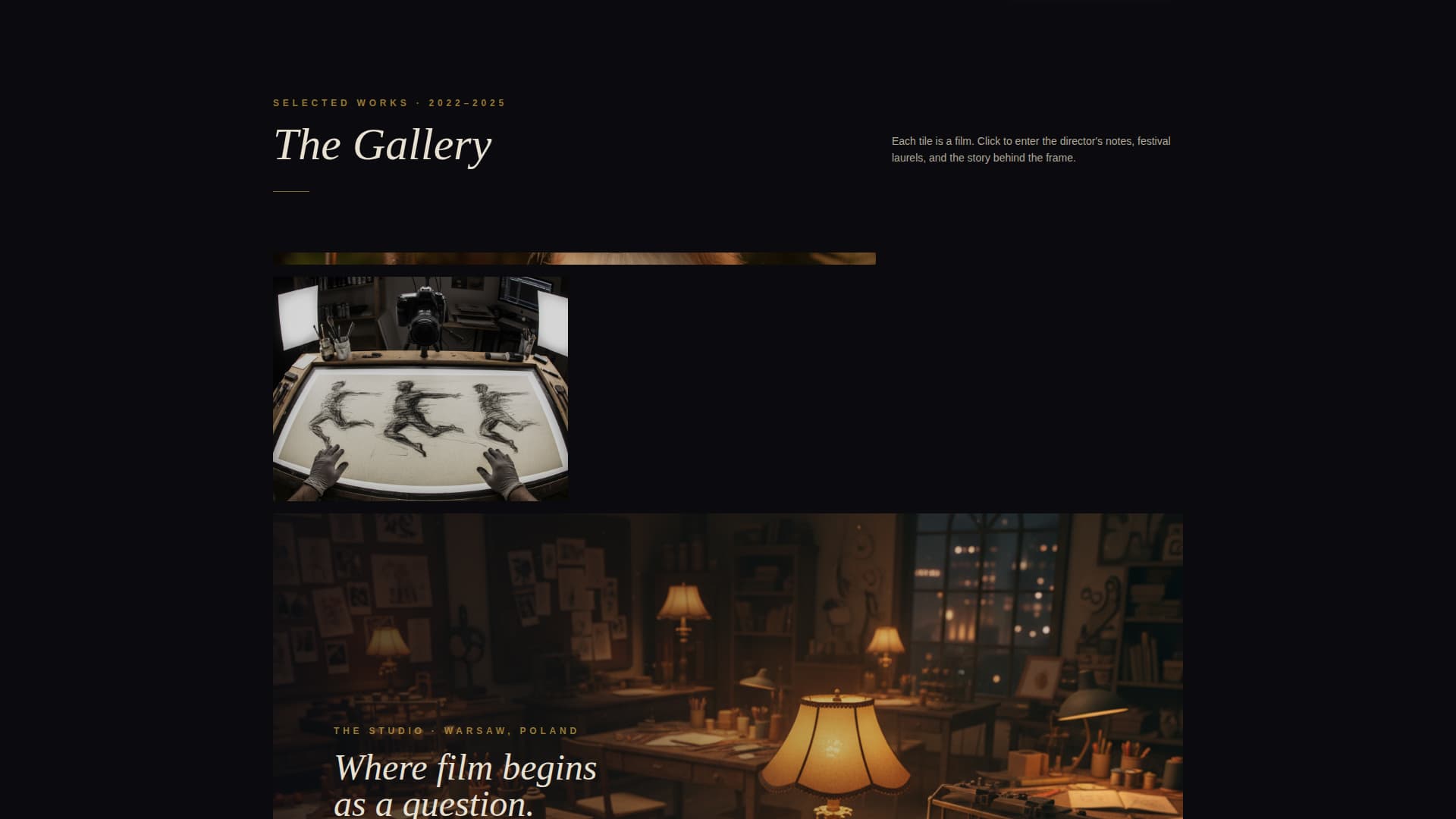Celluloid - Cinematic Animation Landing Page Template